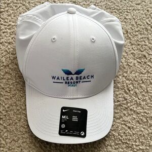 Nike White Wailea Beach Resort Maui Golf Club Cap